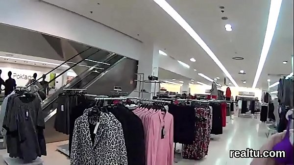 Charming czech kitten gets seduced in the shopping centre and screwed in pov