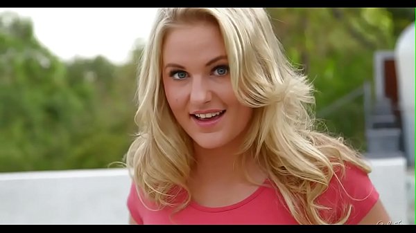 Stroking her own muff makes beauty hungry for a hard pecker