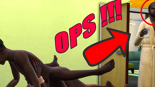 भारतीय सौतेले पिता ने अपने सौतेले बेटे को पकड़ लिया और उनके कमरे में कदम रखा और सजा के तौर पर उन्हें त्रिगुट में ऐसा करना पड़ा