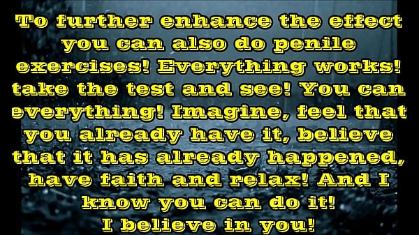 Aumenta il tuo pene di qualsiasi dimensione (gemiti e suono della pioggia) - Esegui gli esercizi per il pene e pronuncia le frasi menzionate nel video!