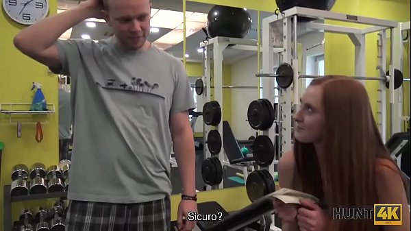 HUNT4K. Gorgeous girl Linda Sweet only loves sports, money and sex