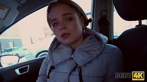 DEBT4k. Pretty cutie pays off the debt she took for her big fake tits with her pussy