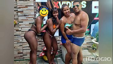 Casal ninfos Prime me levou para o quarto na festa do Leo ogro (Bella &Iacute_ndia Suzy furac&atilde_o.)