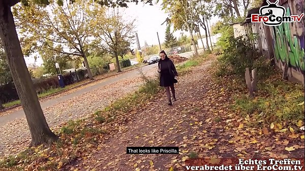 Ama de casa gordita alemana & ouml_public recoge con grandes tetas naturales EroCom Date Casting