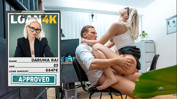 LOAN4K. Blonde Hure bekommt für einen Kredit einen harten Analfick
