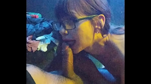 Submissive likes to swallow the entire cock along with the balls!