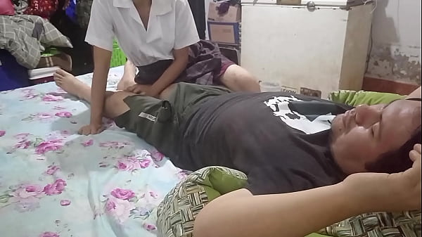 Silly schoolgirl thought that her stepfather was not listening to her and taught her that when you touch adult cock you have to open your legs and be treated like the whore you are