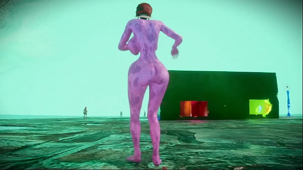 Solo Ass - Ass from Ceca - Robot Girl Striptease Mu&ntilde_eca Muovere il culo - RTX - Animazioni con la fisica del culo