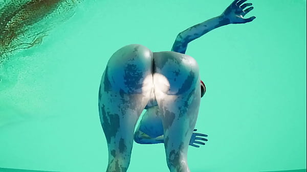 Realista 3D - Striptease - RTX 60 FPS - Física - Muñeca con botas sexuales blancas - Culo grande y tetas - Culo tembloroso - Solo con robots sexuales