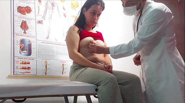 Gynecologist sticks finger up his ass and fucks patient!