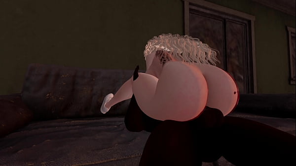 Second Life Black man fucks slutty white woman