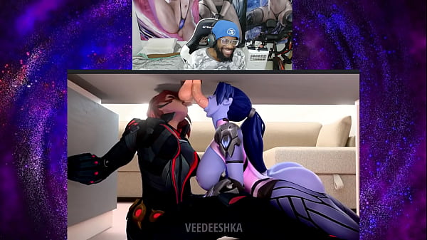 Thicc Fat Fucking Ass Widowmaker lutscht Schwänze mit Black Widow, Peni Parker lutscht Schwänze, D.VA Anal