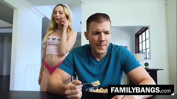 FamilyBangs.com ⭐ Step Siblings Morning Fuck After Breakfast, Lily Larimar, Codey Steele
