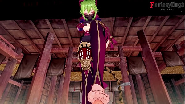 Kuki Shinobu Footjob, Handjob und Blowjob POV | Genshin Impact | Frei