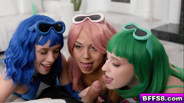 Laney Grey Bianca Bangs and Khloe Kingsley wants Elias Cash cock in exchange for not telling Zordon he didnt help them