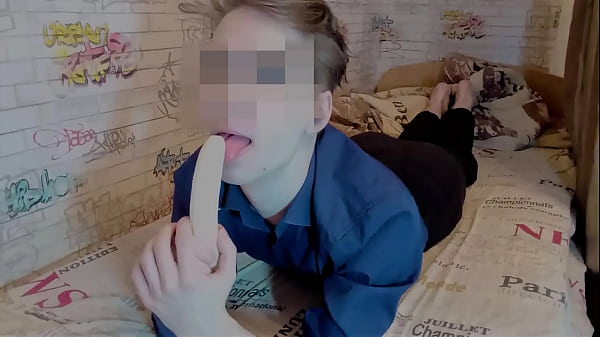 Solo guía cómo comer (chupar) plátano (mamada, garganta profunda)