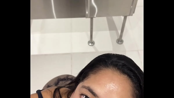 I suck my best friend'_s huge cock in the bathroom at the mall -amateur couple- nysdel