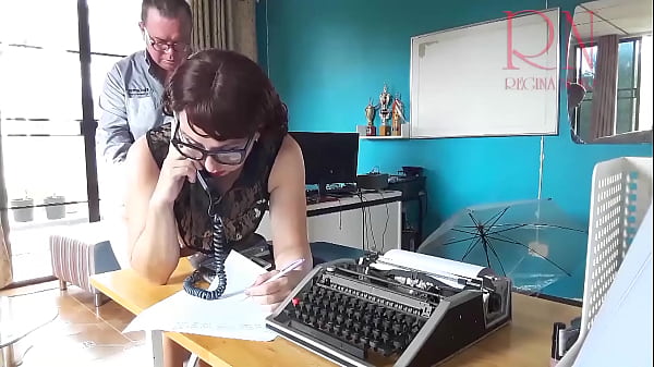 ENF Office domination. Boss undresses the secretary. Take off pantyhose and panties. Nude secretary. Chapter 1