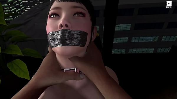 एक आदमी एक सुंदर एशियाई लड़की, 18 साल की, बंधन को चोद रहा है