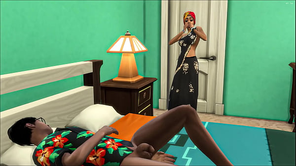 Die verwitwete indische Stiefmutter erwischt ihren Sohn nackt in seinem Bett, während sie gerade ein Nickerchen macht. Sie kann es nicht mehr ertragen und bläst, weil sie sehr geil ist – Mutter und Stiefsohn