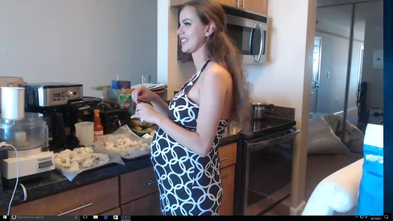 Jessie rogers pregnant whore in the kitchen